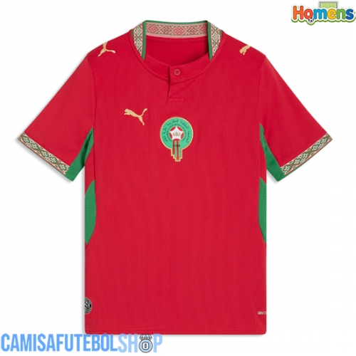 Camisa de time de futebol Marrocos Replicas 1º Equipamento Mundo 2026 Manga Curta